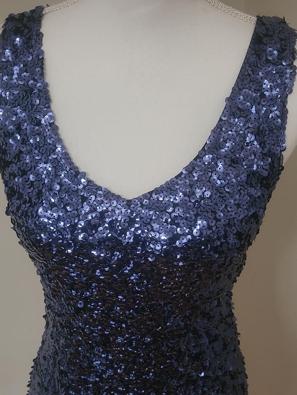 Amber Blue Sequin Mini Dress - Picture 2 of 5